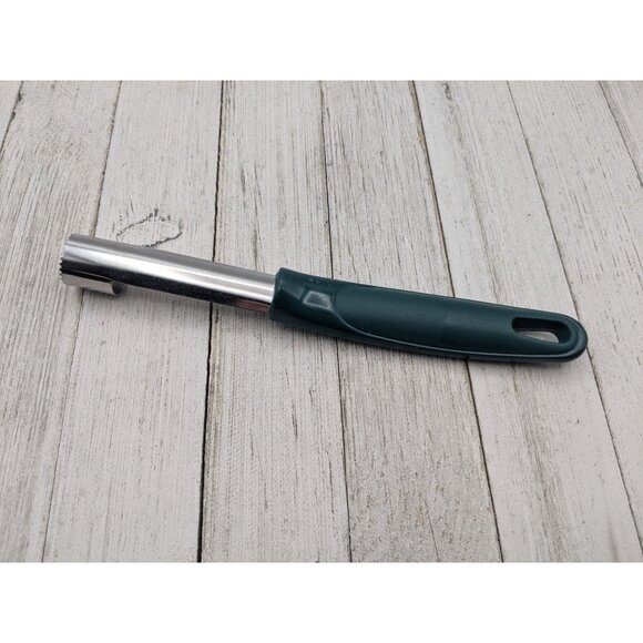 Green Handle Corer Stainless Steel 8" Apple Fruit - Picture 4 of 7